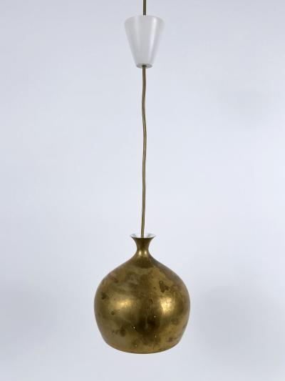 Helge Zimdal Elegant Brass Pendant Lamp L ken by Helge Zimdal for Falkenbergs Sweden 1960s