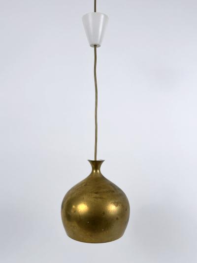 Helge Zimdal Elegant Brass Pendant Lamp L ken by Helge Zimdal for Falkenbergs Sweden 1960s