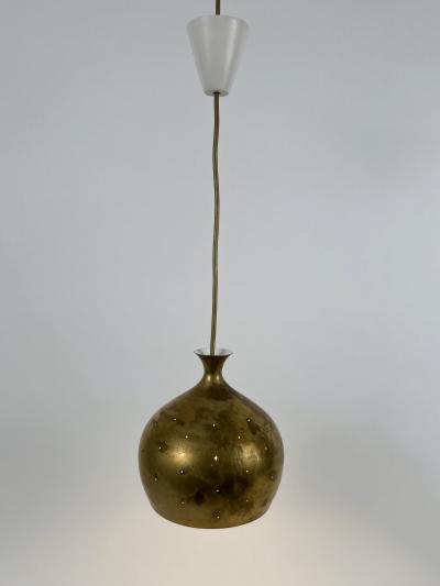 Helge Zimdal Elegant Brass Pendant Lamp L ken by Helge Zimdal for Falkenbergs Sweden 1960s