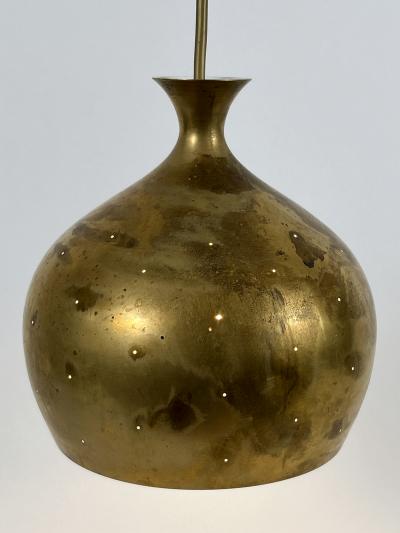 Helge Zimdal Elegant Brass Pendant Lamp L ken by Helge Zimdal for Falkenbergs Sweden 1960s