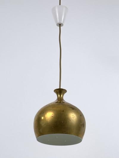 Helge Zimdal Elegant Brass Pendant Lamp L ken by Helge Zimdal for Falkenbergs Sweden 1960s
