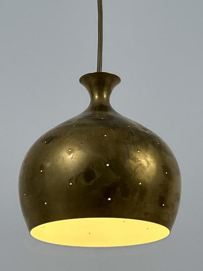 Helge Zimdal Elegant Brass Pendant Lamp L ken by Helge Zimdal for Falkenbergs Sweden 1960s