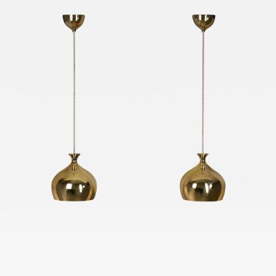 Helge Zimdal Helge Zimdal Brass L ken Ceiling Lights Sweden 1970s