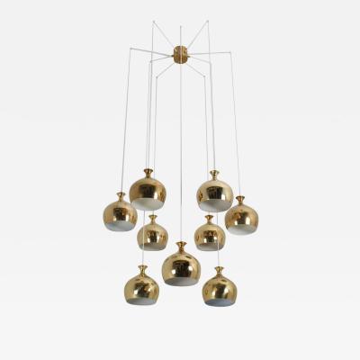 Helge Zimdal Helge Zimdal the Onion Midcentury Swedish Chandelier