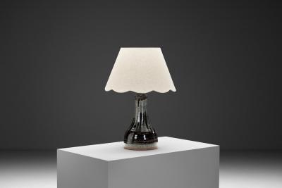 Helle Allpass Glazed Table Lamp by Helle Allpass for Tr r d Denmark ca 1960s