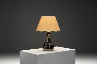 Helle Allpass Glazed Table Lamp by Helle Allpass for Tr r d Denmark ca 1960s