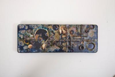 Helmut Friedrich Sch ffenacker Rare Large Signed Schaeffenacker Wall Ceramic Panel Germany 1970s