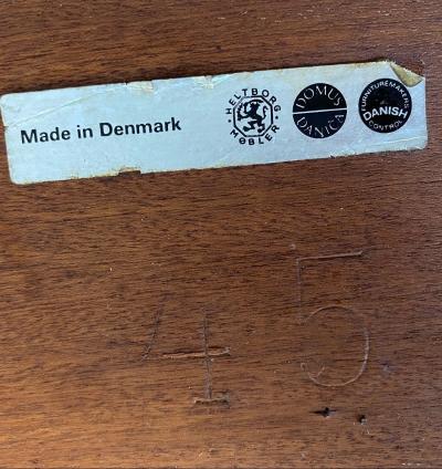 Heltborg Mobler Rud Thygesen Square Rosewood Side Table for Heltborg M bler 1960s Denmark