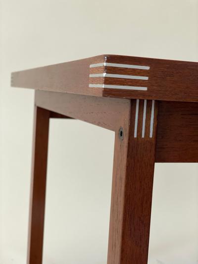 Heltborg Mobler Rud Thygesen Square Rosewood Side Table for Heltborg M bler 1960s Denmark