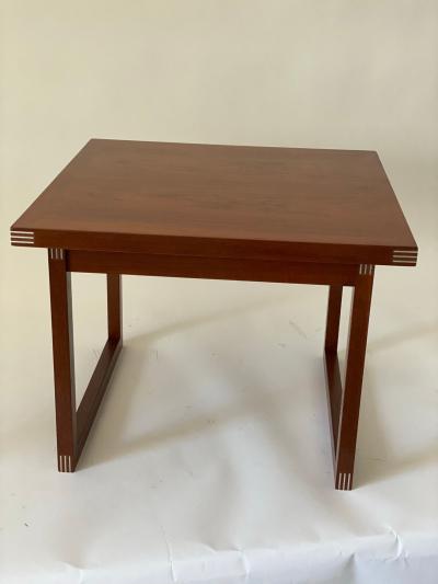 Heltborg Mobler Rud Thygesen Square Rosewood Side Table for Heltborg M bler 1960s Denmark