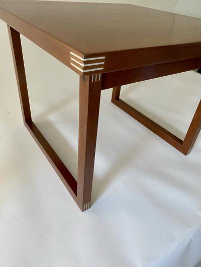 Heltborg Mobler Rud Thygesen Square Rosewood Side Table for Heltborg M bler 1960s Denmark