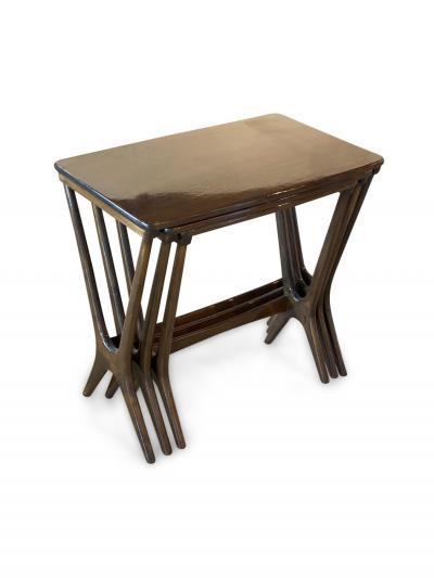 Heltborg Mobler Set of 3 Erling Torvits for Heltborg Mobler Danish Teak Nesting Tables