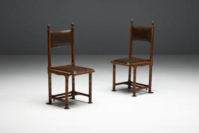 Hendrik Berlage Arts Crafts Chairs by H P Berlage Netherlands Early 20th Century