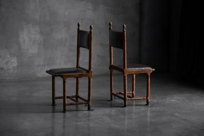Hendrik Berlage Arts Crafts Chairs by H P Berlage Netherlands Early 20th Century