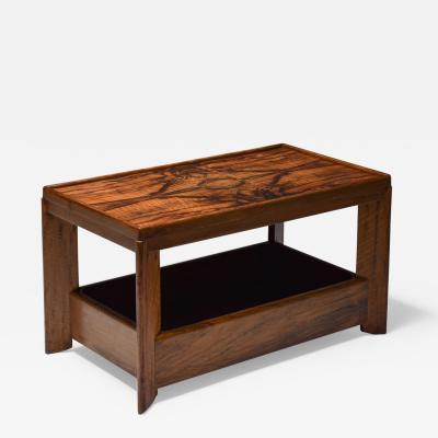 Hendrik Wouda Art deco modernist two tier coffee table by H Wouda 1930s