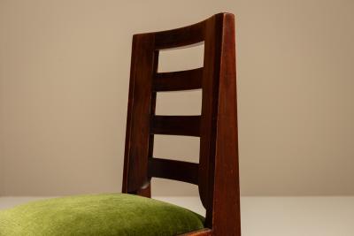 Hendrik Wouda Set of Four The Hague School Dining Room Chairs in the Style of Wouda