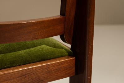 Hendrik Wouda Set of Four The Hague School Dining Room Chairs in the Style of Wouda