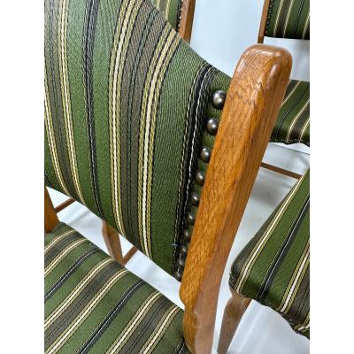 Henning Kjaernulf 1960s Set of 6 Dining Chairs by Henning Kjaernulf
