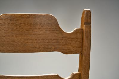 Henning Kjaernulf Armchair with Woven Seating in the manner of Henning Kj rnulf Denmark 1960s