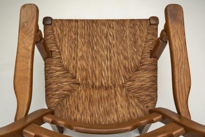 Henning Kjaernulf Armchair with Woven Seating in the manner of Henning Kj rnulf Denmark 1960s