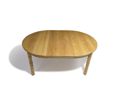 Henning Kjaernulf Henning Kj rnulf Scandinavian Solid White Oak Round Dining Table with Leaves
