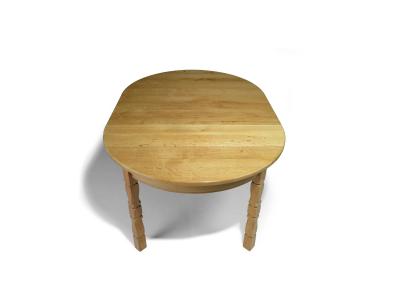 Henning Kjaernulf Henning Kj rnulf Scandinavian Solid White Oak Round Dining Table with Leaves