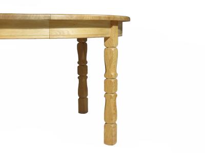 Henning Kjaernulf Henning Kj rnulf Scandinavian Solid White Oak Round Dining Table with Leaves