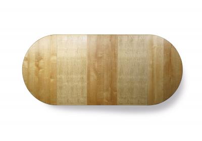 Henning Kjaernulf Henning Kj rnulf Scandinavian Solid White Oak Round Dining Table with Leaves