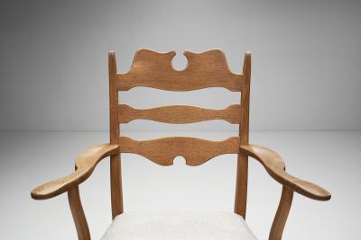 Henning Kjaernulf Henning Kj rnulf Set of Four Oak Dining Chairs Denmark 1960s