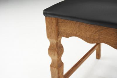 Henning Kjaernulf Henning Kj rnulf Set of Six Oak Dining Chairs for EG M bler Denmark 1960s