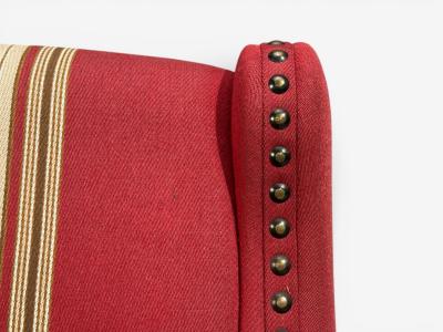 Henning Kjaernulf Henning Kj rnulf Style Lounge Chairs Red Fabric Oak Denmark 1960s