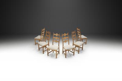 Henning Kjaernulf Henning Kjaernulf Dining Chairs for Nyrup M belfabrik Denmark 1950s