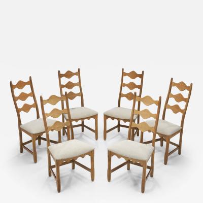 Henning Kjaernulf Henning Kjaernulf Dining Chairs for Nyrup M belfabrik Denmark 1950s