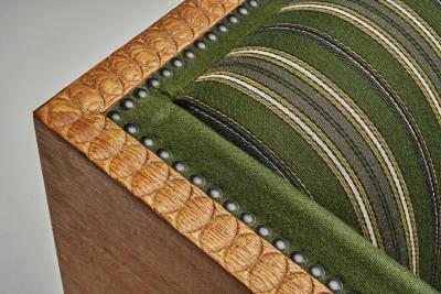 Henning Kjaernulf Oak Two Seater Sofa in the manner of Henning Kj rnulf Denmark Mid 20th Century