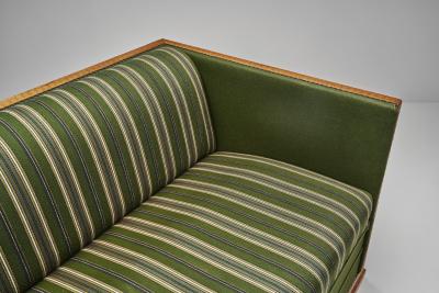 Henning Kjaernulf Oak Two Seater Sofa in the manner of Henning Kj rnulf Denmark Mid 20th Century
