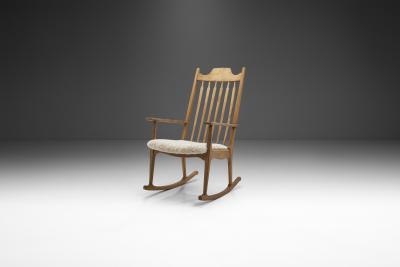 Henning Kjaernulf Razorblade Rocking Chair by Henning Kj rnulf for EG M bler Denmark 1960s