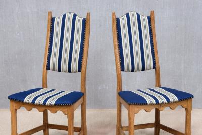 Henning Kjaernulf Set of 6 Henning Kj rnulf Oak Dining Chairs Nyrup M belfabrik Denmark 1960s