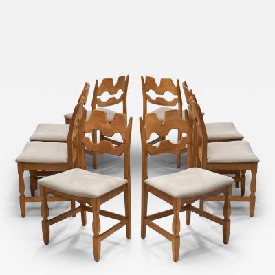 Henning Kjaernulf Set of Eight Henning Kj rnulf Dining Chairs for Nyrup M belfabrik Denmark 1960s