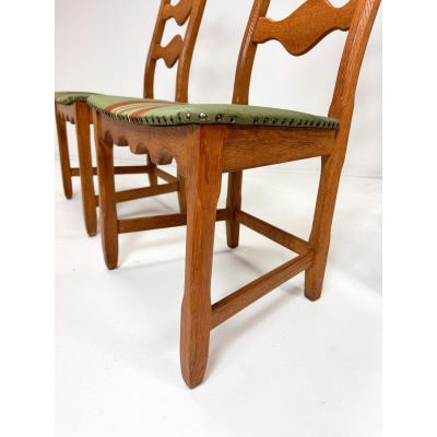 Henning Kjaernulf Set of Four Dining Chairs by Henning Kjaernulf