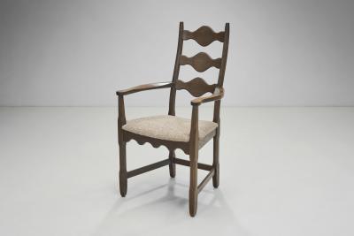 Henning Kjaernulf Six Razorblade Oak Chairs by Henning Kj rnulf Denmark 1960s