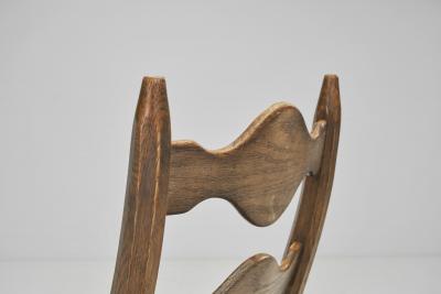 Henning Kjaernulf Six Razorblade Oak Chairs by Henning Kj rnulf Denmark 1960s