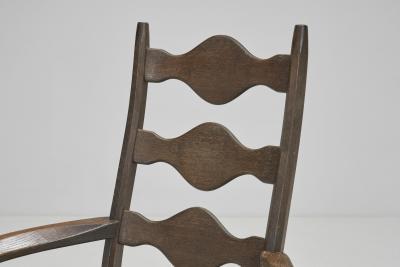 Henning Kjaernulf Six Razorblade Oak Chairs by Henning Kj rnulf Denmark 1960s