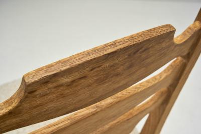 Henning Kjaernulf Six Solid Oak Dining Chairs in the Manner of Henning Kj rnulf Denmark 1960s