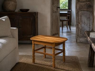 Henning Kjaernulf Style Side Table Oak Denmark 1970s