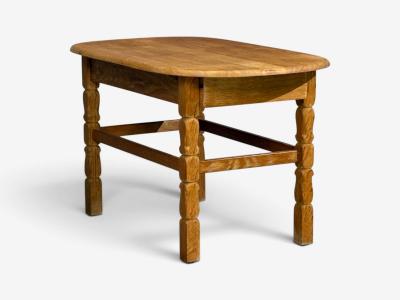 Henning Kjaernulf Style Side Table Oak Denmark 1970s
