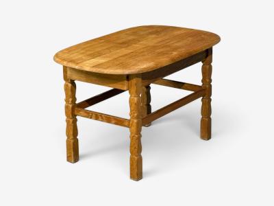 Henning Kjaernulf Style Side Table Oak Denmark 1970s