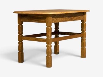 Henning Kjaernulf Style Side Table Oak Denmark 1970s