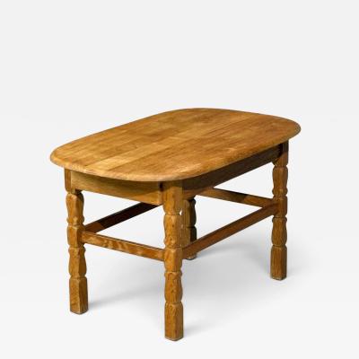 Henning Kjaernulf Style Side Table Oak Denmark 1970s