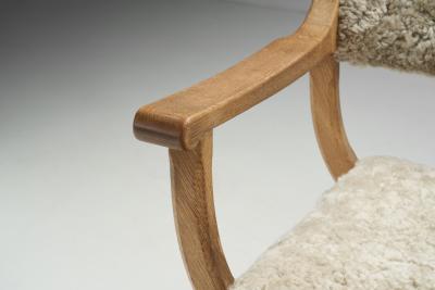 Henning Kjaernulf Upholstered Kurul Chair by Henning Kj rnulf for EG Kvalitetsm bel Denmark 1960s
