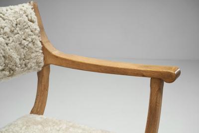 Henning Kjaernulf Upholstered Kurul Chair by Henning Kj rnulf for EG Kvalitetsm bel Denmark 1960s